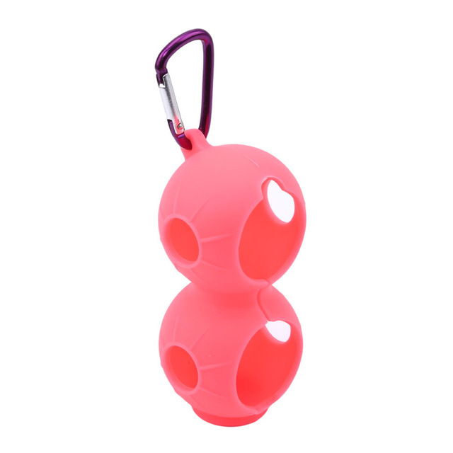 Clip de pelota de golf cubierta de pelota de silicona clip de pelota doble gancho de escalada cubierta protectora accesorios de golf