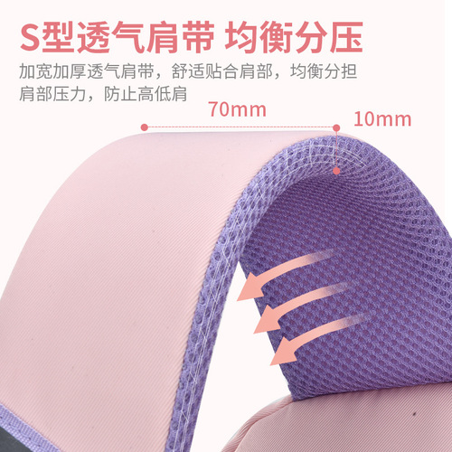 Wholesale school backpack for girls, suitable for grades 1-3-4-6, large capacity, refrigerator-style opening, children's backpack, lightweight and easy to carry for girls