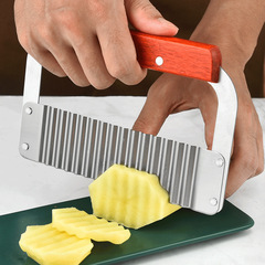 Multifunctional Potato Knife Vegetable Chopper Wave Pattern Knife Stainless Steel French Fry Wavy Potato Knife
