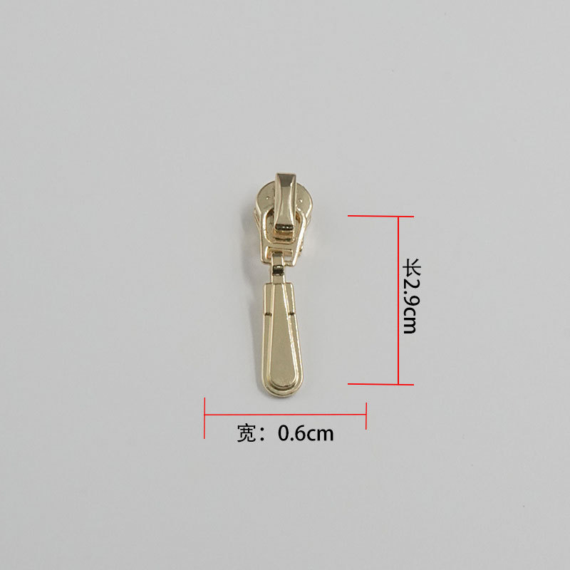 批发金属拉链头 3号拉链头浅金拉头拉片箱包拉链拉扣头5号拉链头|undefined