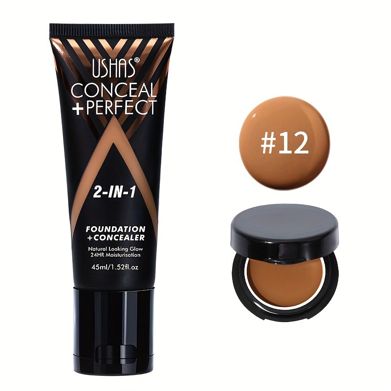 USHAS Cross-Border Spot Maquillaje Multifuncional 2 en 1 Base + Concelador FS424C