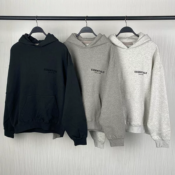 Original Factory Direct Sales Eight Seasons 22Ss Fog Flocked Hooded Sweatshirt Essentials Cross-Border Trendy Brand Hot Sale