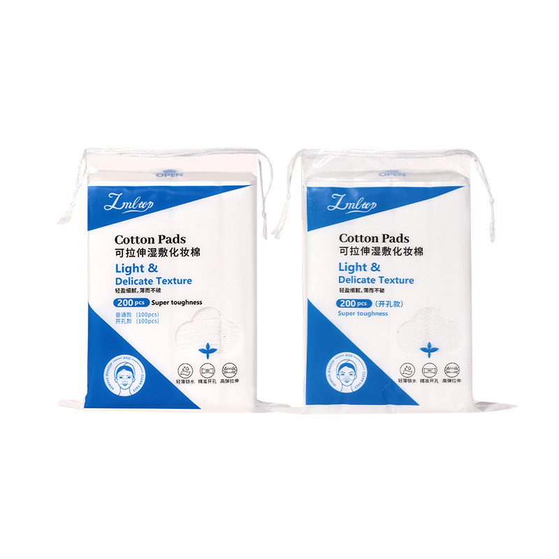 LMLTOP algodón húmedo estirable para la cara, algodón húmedo abierto sin cortar, algodón húmedo SY628