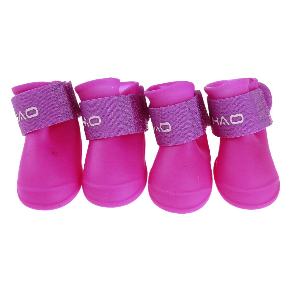 Обувь для собак Pet Rain Boots Щенок Странный Пудель Тедди резиновая обувь Дождь-доказательство лето