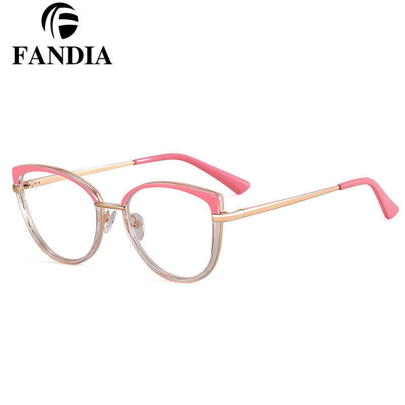 81105 moda damas TR90 marcos de gafas europeas y americanas anteojos de luz azul para la miopía de las mujeres se pueden ajustar a los grados