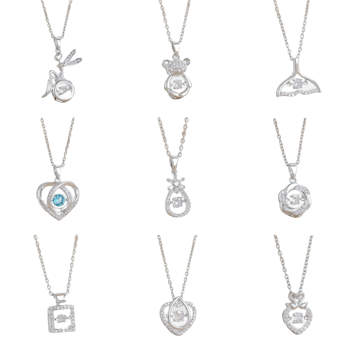Elegant Four-leaf Clover Pendant Necklace For Women Geometric Design_voghion.com