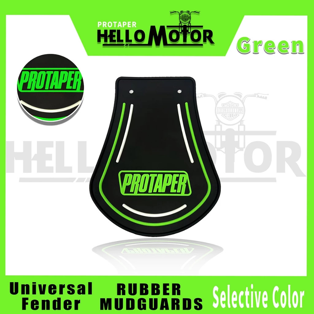 Universal Motorcycle and Electric Tricycle Front and Rear Mudguards with Reflective Strips for Night Use