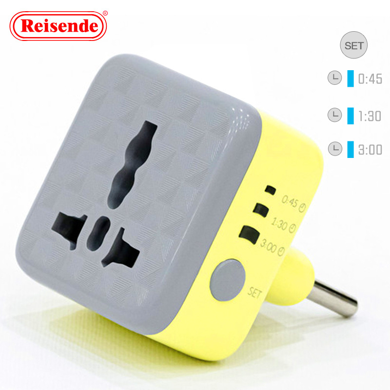 欧标定时发光转换插头 中东定时转换插座 欧规LED小夜灯转换插座