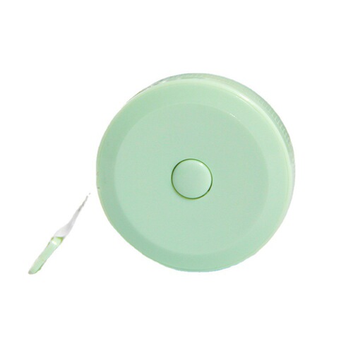 Manufacturer wholesale automatic retractable 1.5-meter tape measure gift plastic ruler clothing Nordic style flexible tape with logo printing