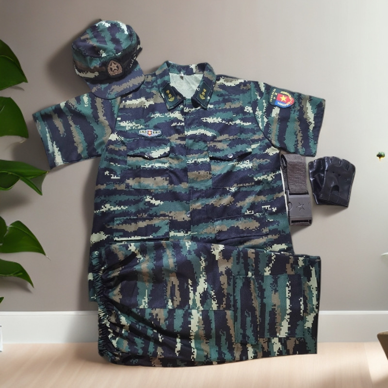 National Day Kidsren's Camouflage Clothing, Military Training Clothing, College Students' Supplies, Summer Camp Outdoor Special Forces Cotton Performance Clothing