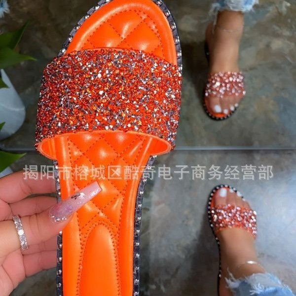 Summer Ins New Snake Women's Head Hardware Buckle Fashion Women's Slippers European and American Explosions Sandals sandals Flat