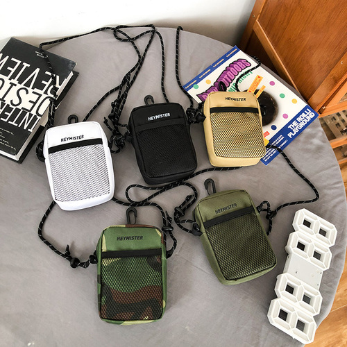 Men's Crossbody Bag Mini Small Bag Instagram Korean Version Trendy Versatile Casual Small Backpack Streetwear Brand Men's Bag