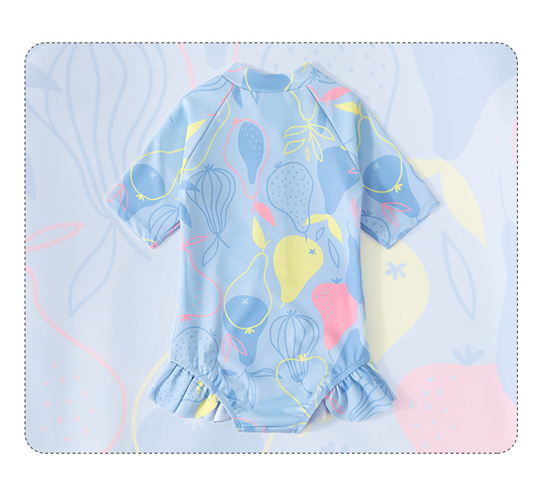 Children's 2026 Girls' Princess Baby One-Piece Sun-Protective Swimsuit New Style Toddler Skirt Quick-Dry Swimwear_voghion.com