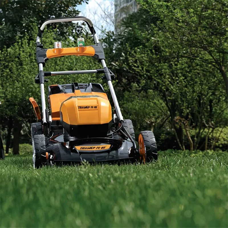 传峰大功率电动除草剪草机 58V手推式割草机 充电式草坪机