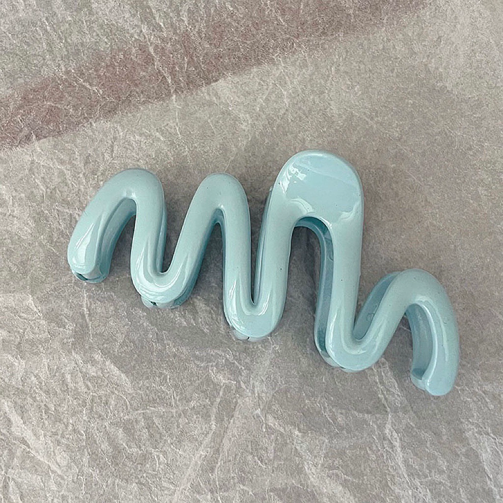 ЗагнутыйHair Clip с ракушной формой волос, маленький дизайн, волнистая форма, многоцветная палитра (тренд 2023)