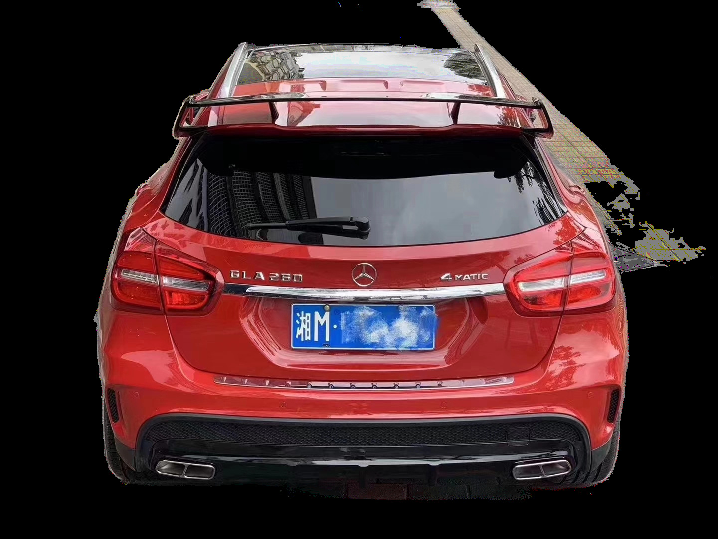 Suitable for Mercedes-Benz Gla X156 Modified 45 Large Surround Front Lip, Rear Lip, Center Net and Rear Wing Full Set of Upgrade Parts