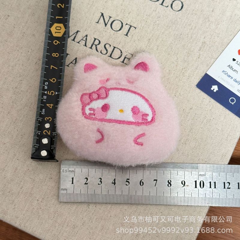 可爱甜美少女卡通凯蒂猫毛绒发饰围巾手套挂件胸针配件辅料配饰|undefined