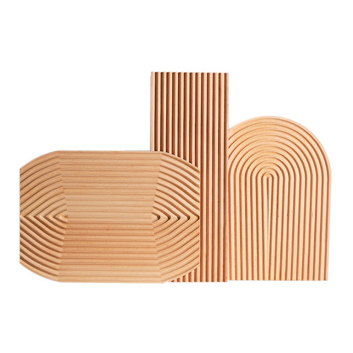 Japanese-style entrance decoration ornaments aromatherapy storage tray water corrugated wooden afternoon tea by the fire fruit and dried fruit tray