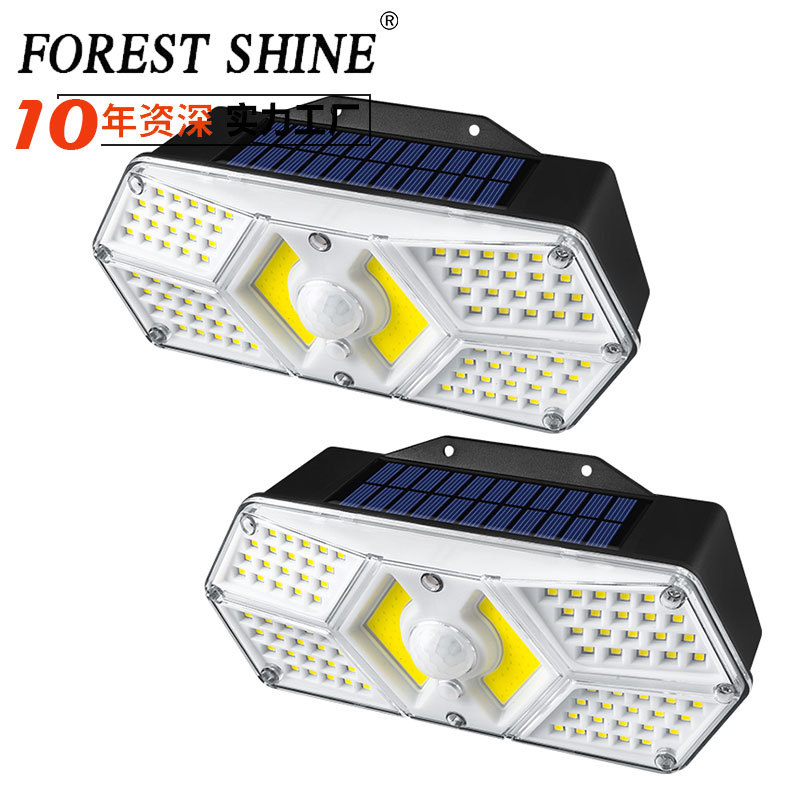 Transfronterizo solar lámpara de pared LED Cuerpo Humano inducción pared lámpara de jardín al aire libre jardín Villa iluminación lámpara de calle impermeable