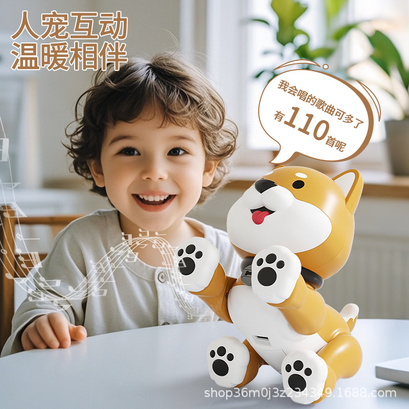LeNeng niños programación inteligente eléctrica tactile robot juguete perro puede caminar y bailar simulación de perro mecánico perro