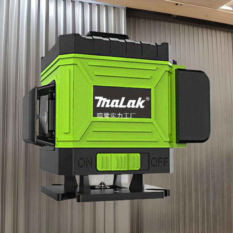 Прямые поставки с завода: 12-линейный зеленый лазерный уровень с высокой точностью, мощный свет, 16-линейный настенный инфракрасный лазерный уровень.