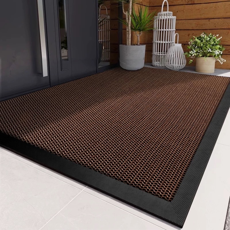 Alfombra de piso de entrada de alta calidad, alfombra roja antideslizante de puerta de entrada de la casa, alfombra roja antideslizante de la casa