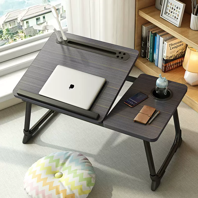 厂家可调节床上升降桌折叠笔记本电脑桌书桌学生宿舍懒人桌小桌子