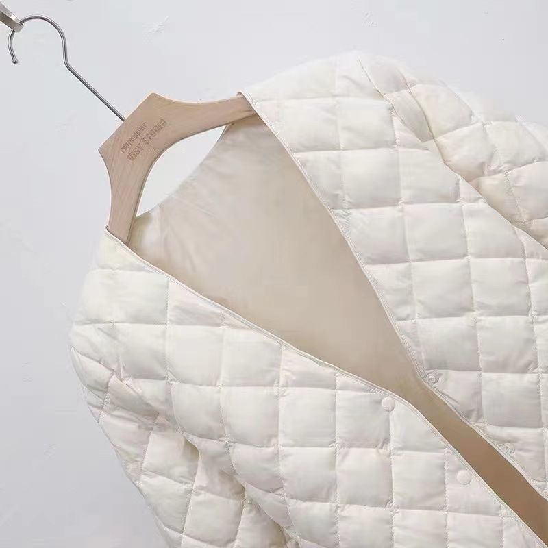 新款内搭领大衣羽绒棉新款轻薄棉服内搭修身保暖打底外套女