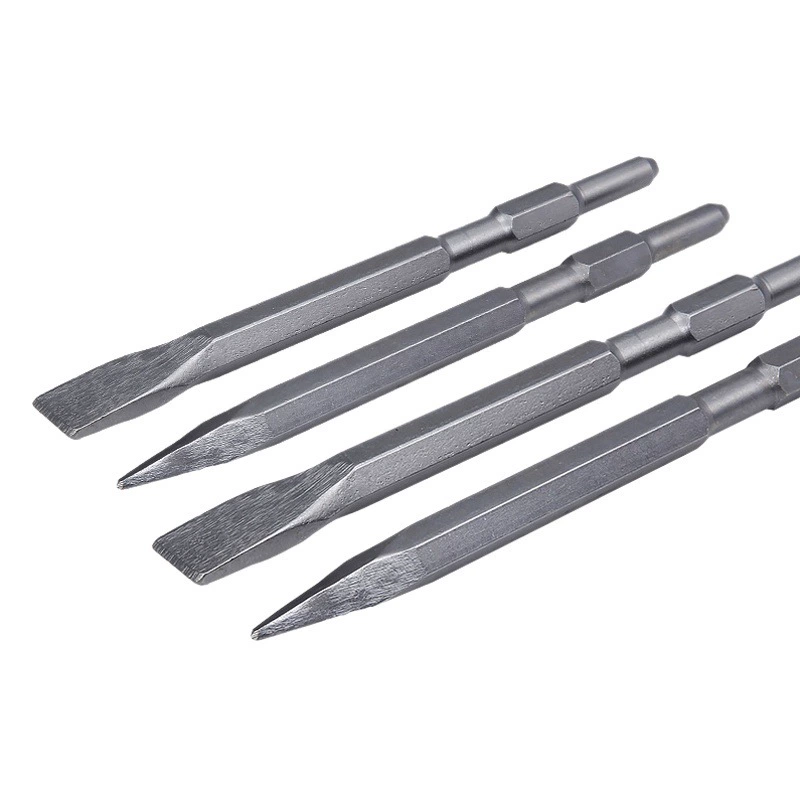 Длинное шестиугольное электрическое молотковое долото электрическое молотковое точечное долото плоское долото U-образное долото 0810-битное долото цемент бетон кирпичная стена оптом