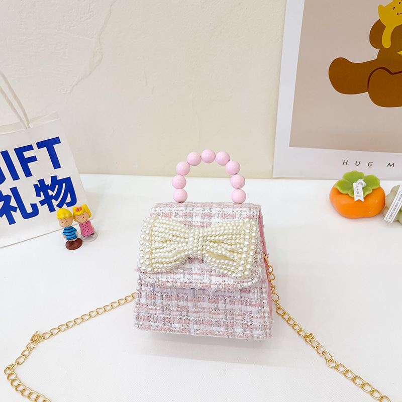 Estilo coreano princesa bolsa de mensajero mini bebé estilo occidental Chanel estilo cadena bolsa pequeña bolsa cuadrada conejito de dibujos animados bolsa de hombro