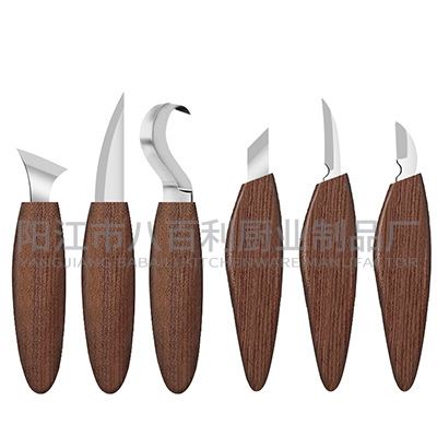 Carved set, gloves, spoon handmade