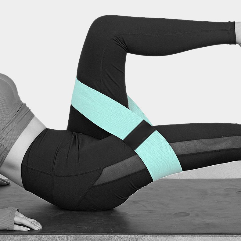 Popular yoga men's and women's fitness hip circle squat thin hip belt non-slip elastic resistance belt sports training equipment