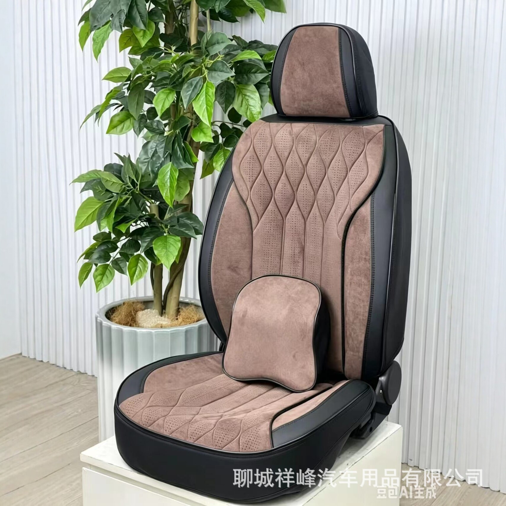 All-Inclusive Suede Leather Seat Covers for All Seasons, Nappa Leather Universal Car Seat Covers, Export Wholesale