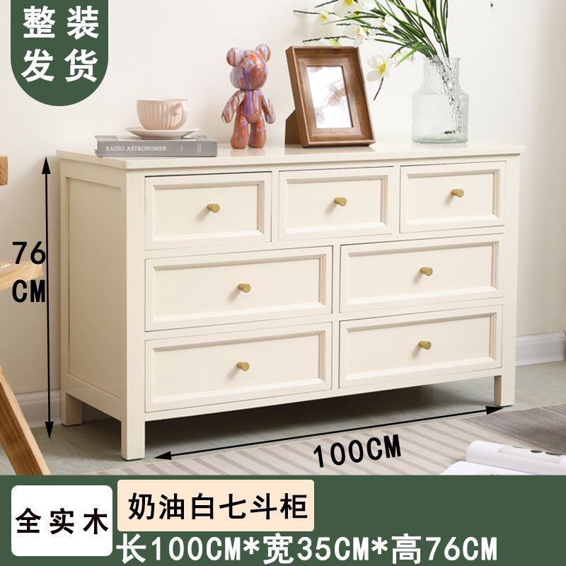 斗戸棚実木収納棚家庭用寝室多層ロッカー客間壁五斗戸棚現代シンプル引き出し戸棚|undefined
