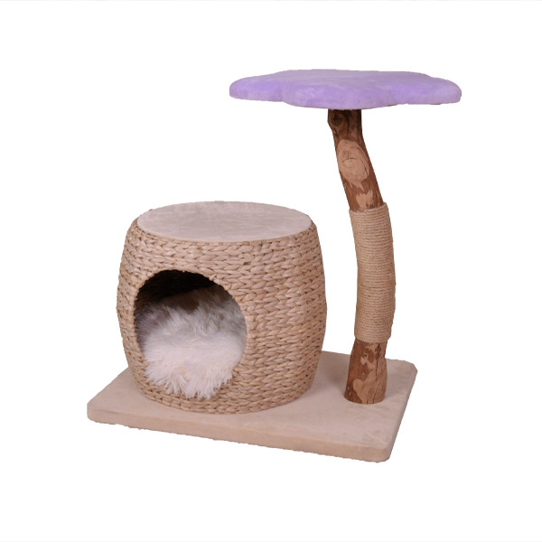 Marco de escalada para gatos, juguetes para gatos de ratán hechos a mano, suministros para gatos, conductor, marco de escalada para gatos general, columna de captura de gatos, ventas directas de fábrica de madera de pera