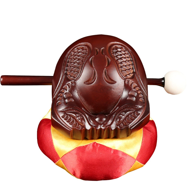 Сохраните Solid Wood Temple Fish для чтения Сутр - ручная резьба из тика