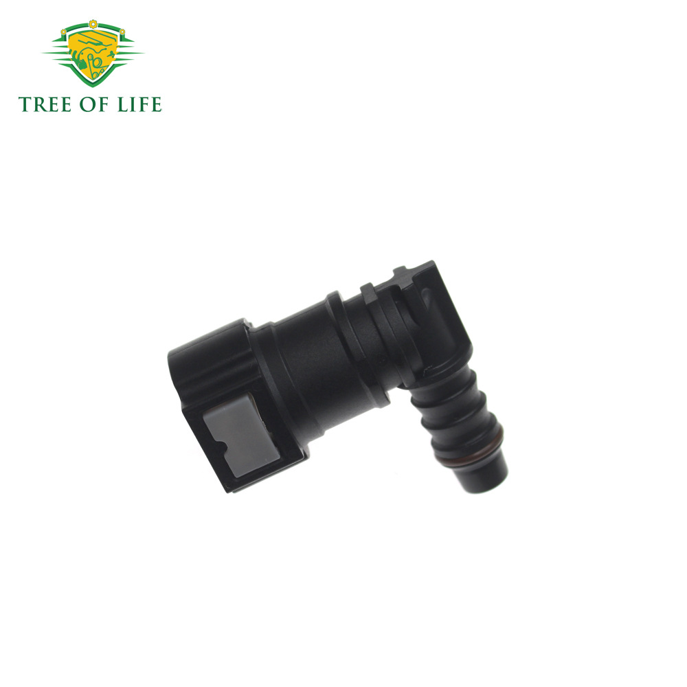 Car Fuel Line Quick Hose Connector Id8 9.89 Nylon Oil Pipe Connection Disconnect Release Hose 90 Degrees