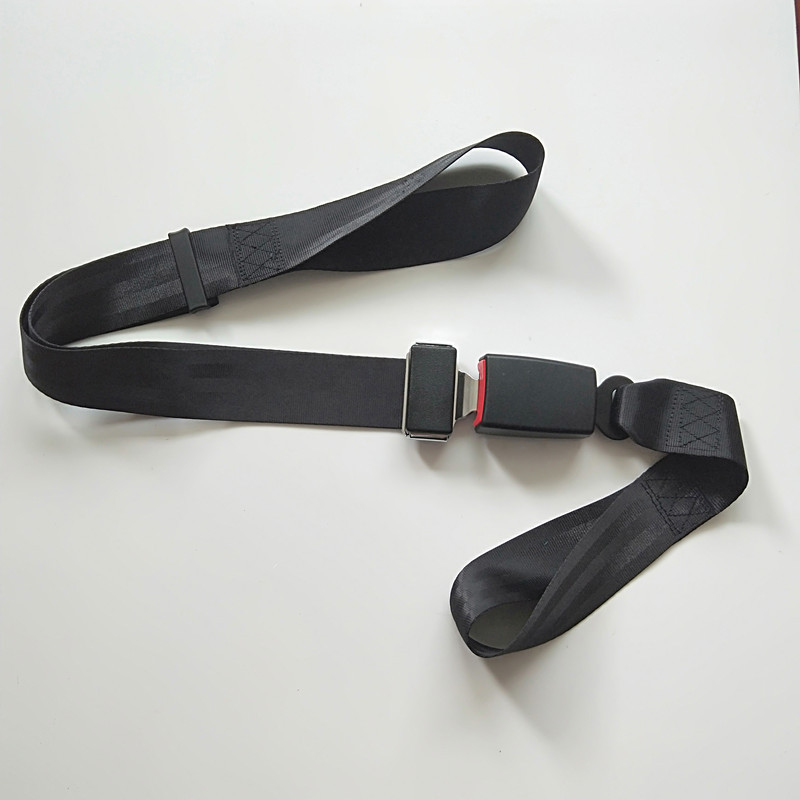 Portable wheelchair medical stretcher ambulance airplane strap safety belt with two-point installation-free safety belt