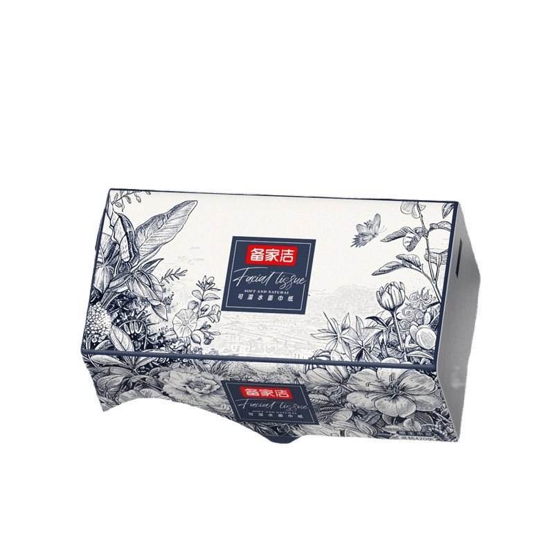 Prepare para el hogar limpio Guofeng actualización paquete de toallas de papel, caja completa paquete de toallas faciales asequibles para el hogar