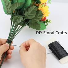 墨绿色22GA烤漆丝防锈圣诞园艺鲜花手工制作塑料板彩色镀锌铁丝