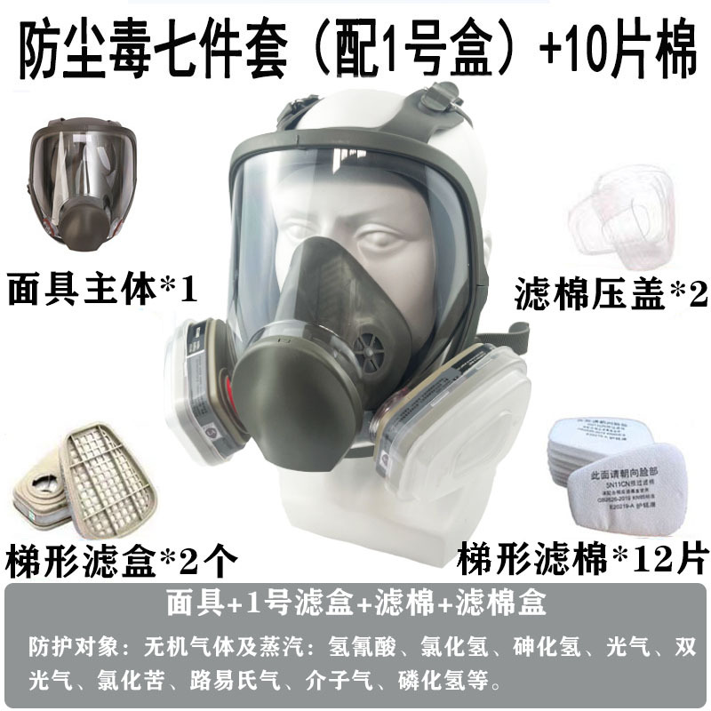 6800 máscara de gas pintura en aerosol pesticida químico a prueba de polvo máscara completa protección contra incendios vista grande máscara de gas lote