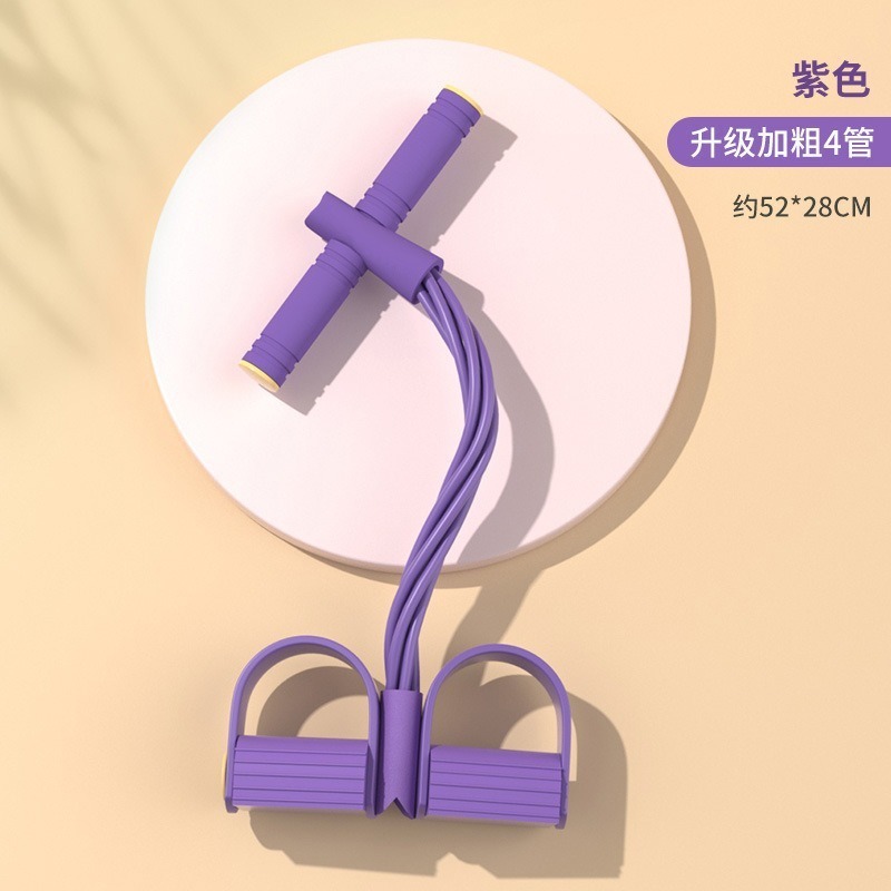 昌峰 脚蹬拉力器拉力绳仰卧起坐辅助器女开背瘦肚子小燕飞拉伸器|undefined