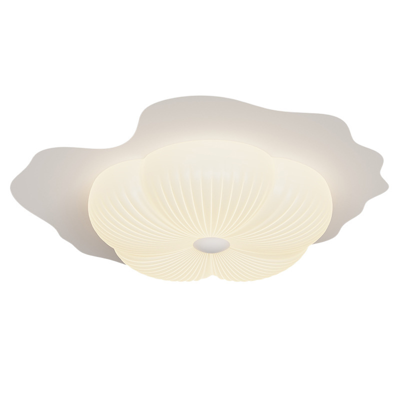 2024 nueva luz de dormitorio de viento crema moderna simple cálida flor minimalista habitación de niños dormitorio principal luz de techo