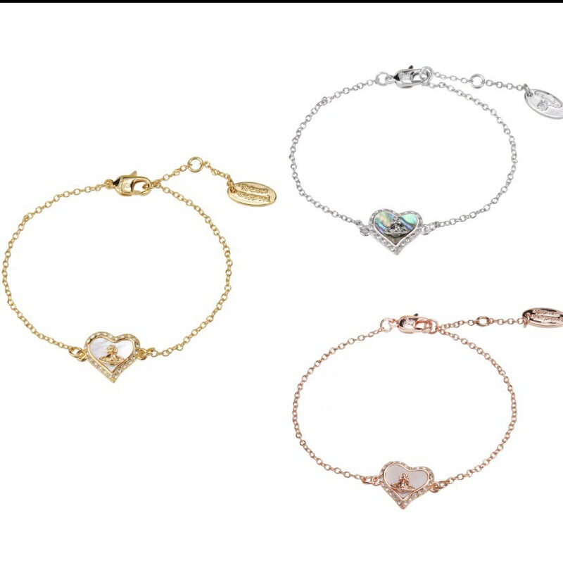 Empress Nana Saturn Heart Mother-Of-Pearl Bracelet for Women Simple Design High-End Fashion Heart Jewelry