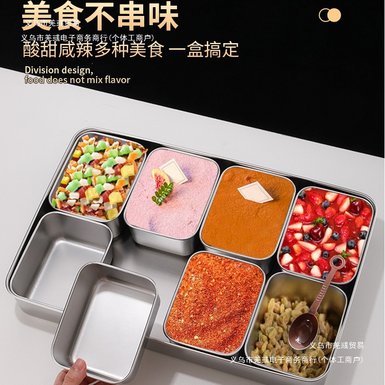 Seasoning box Commercial multi -style seasoning tank stainless steel…