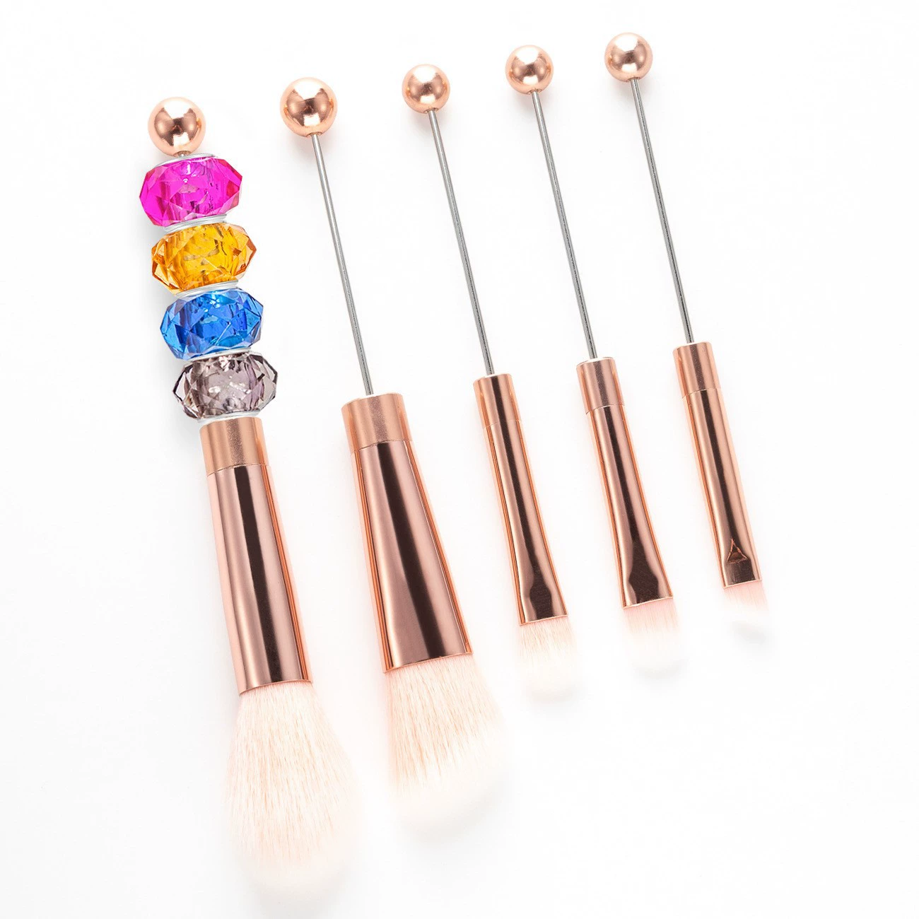 Metal soft brush, face blush, foundation, DIY