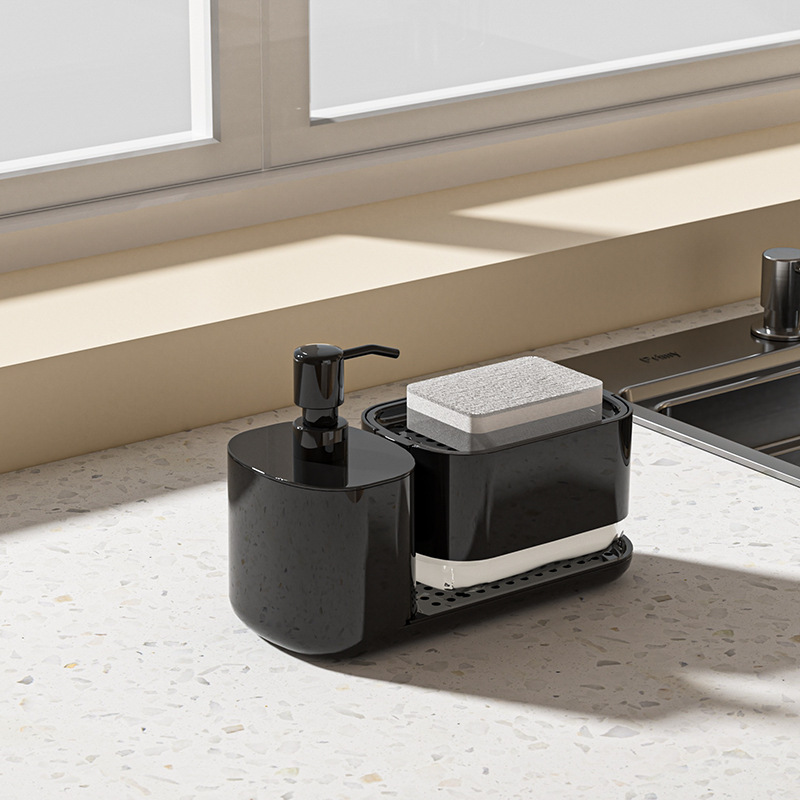 Push-tipo hogar automático líquido caja de escritorio desinfectante de manos caja de almacenamiento de baño encimera toallero caja de jabón creativo