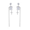 Metal small design universal retro earrings, European style, simple and elegant design, wholesale