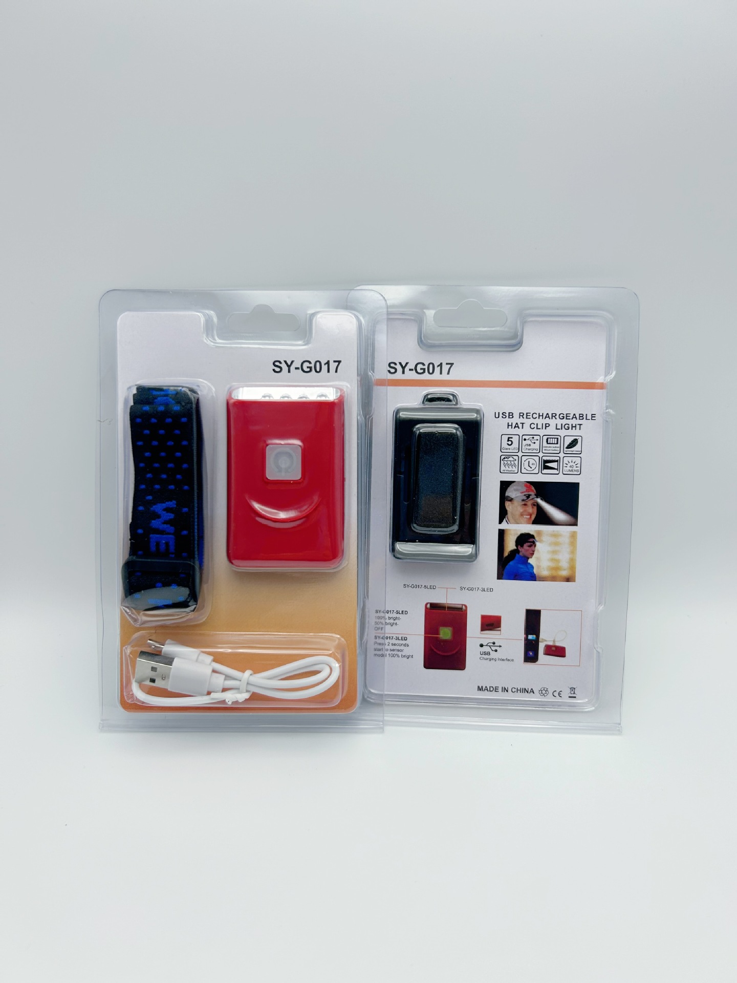 Lámpara de pesca LED conveniente, lámpara de sombrero con sensor de clip, batería de litio de gran capacidad especial para exteriores, súper batería de espera