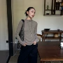 新款半高领通勤休闲打底衫